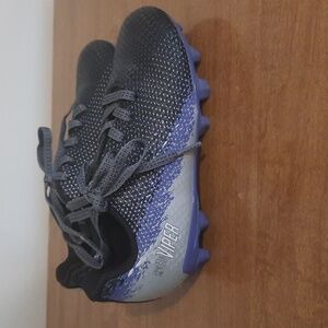 Kids Soccer Shoes - Black and Purple